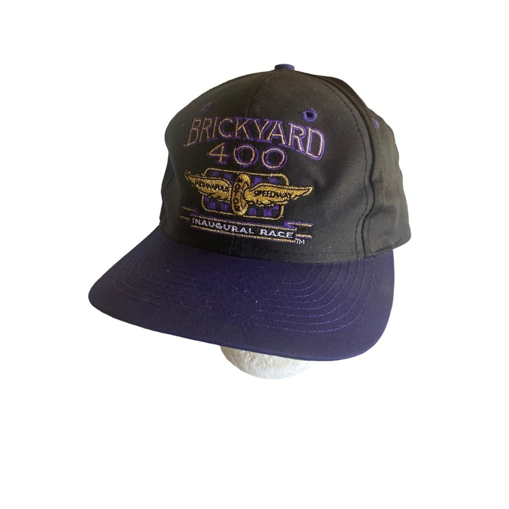 Black Brickyard 400 Inaugural Race First Race Indianapolis Racing Auto Car Hat C